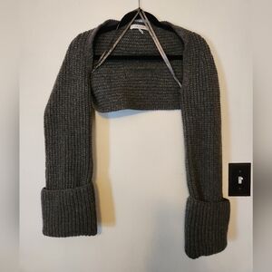 Frame Gray Knit Shrug Size XS Oversized